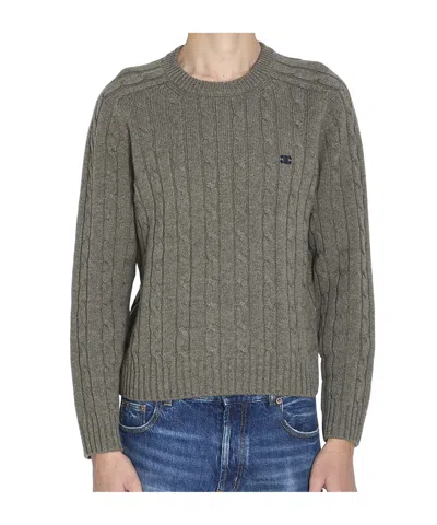 Celine Long-sleeved Sweater In Gray