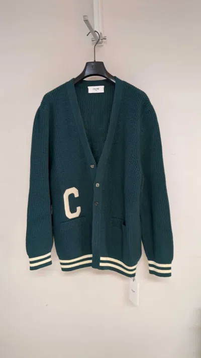 Celine Long-sleeved Sweater In Green