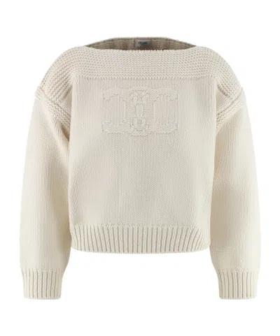 Celine Long-sleeved Sweater In Nude