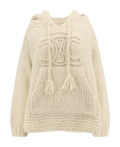 Celine Long-sleeved Sweater In Nude