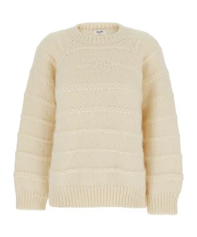 Celine Long-sleeved Sweater In Nude