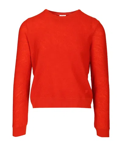 Celine Long-sleeved Sweater In Red