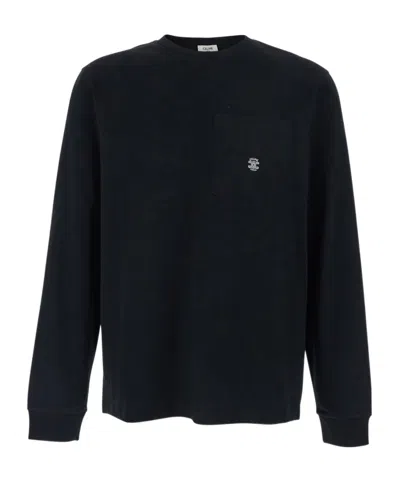Celine Long-sleeved T-shirt In Black