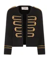 Celine Long-sleeved Wool Casual Jacket In Black