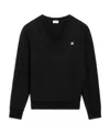 Celine Triomphe Crew Neck Sweater In Wool And Cashmere In Black