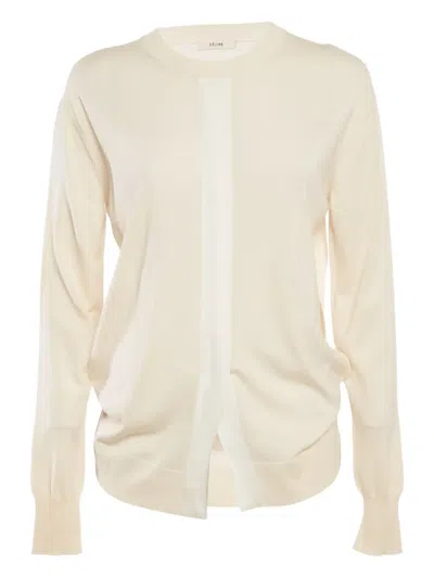 Pre-owned Celine Long-sleeves Sweater In Neutral