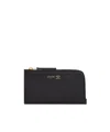 Celine Long Zipped Card Holder In Supple Grained Calfskin