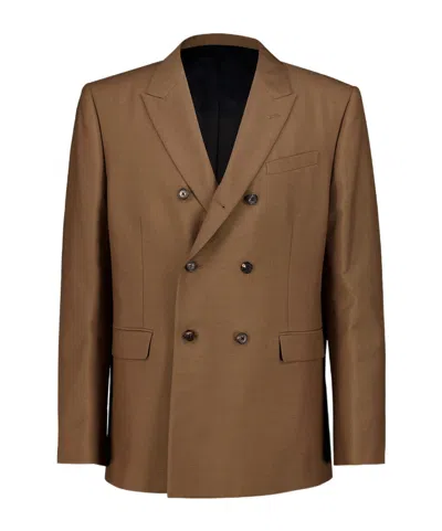 Celine Long-sleeve Casual Jacket In Brown