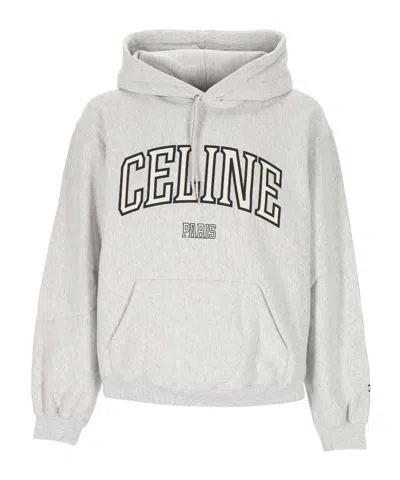 Celine Long-sleeve Hooded Sweatshirt In Yellow