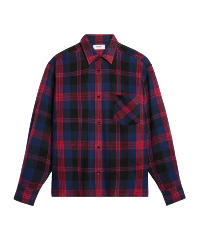 Celine Long-sleeve Overshirt In Multi