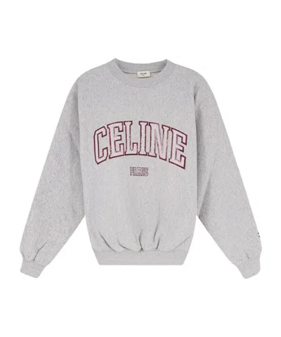 Celine Long-sleeve Sweatshirt In Gray