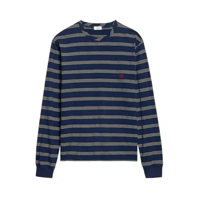 Pre-owned Celine Long-sleeve T-shirt 'ink/black/off White' | Men's Size S