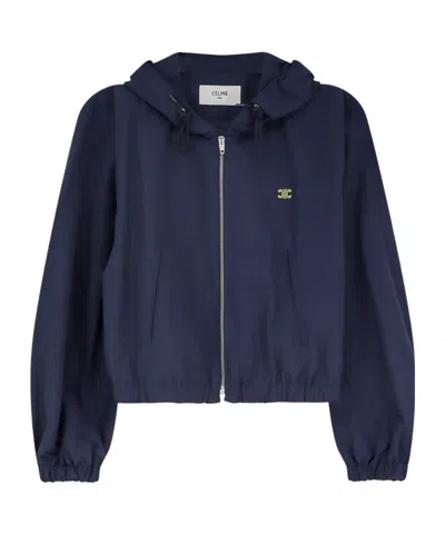Celine Long-sleeved Casual Jacket In Blue