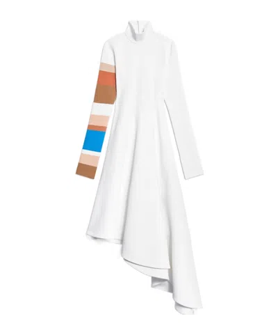 Celine Long-sleeved Dress In White