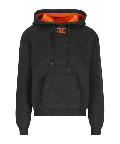 Celine Long-sleeved Sweatshirt In Gray
