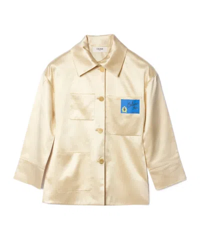 Celine Long-sleeved Top In Neutral