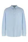 Celine Loose Cotton Chambray Shirt In Multi