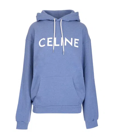 Celine Loose Cotton Fleece Hoodie