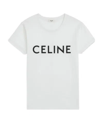 Celine Loose Cotton T-shirt In White