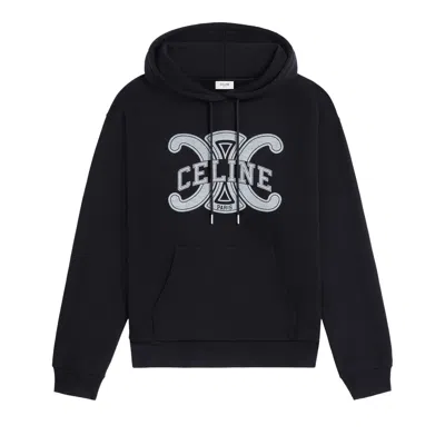 Pre-owned Celine Loose Hoodie 'black/white' | Men's Size Xl