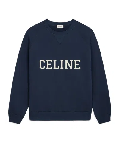 CELINE CELINE LOOSE SWEATSHIRT IN COTTON FLEECE
