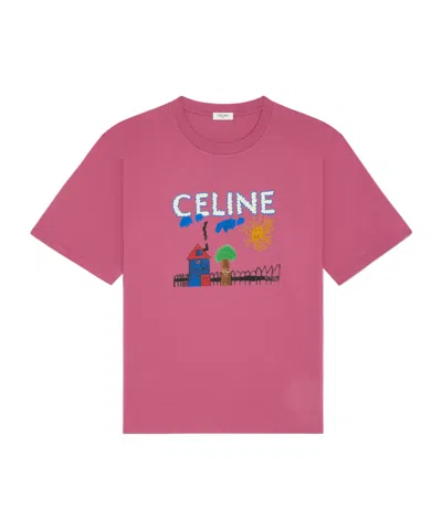 Celine Loose T-shirt In Cotton Jersey