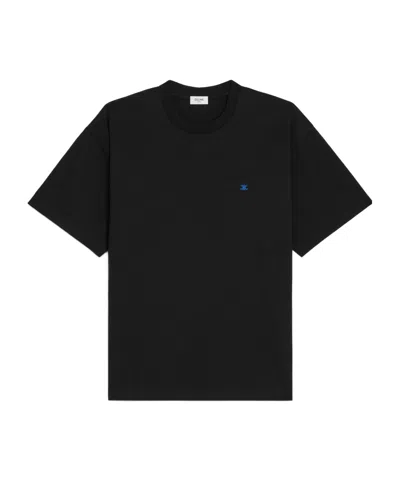 Celine Loose T-shirt In Cotton Jersey In Black