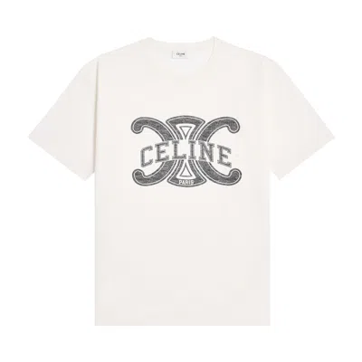 Pre-owned Celine Loose T-shirt 'off White/black' | Men's Size S