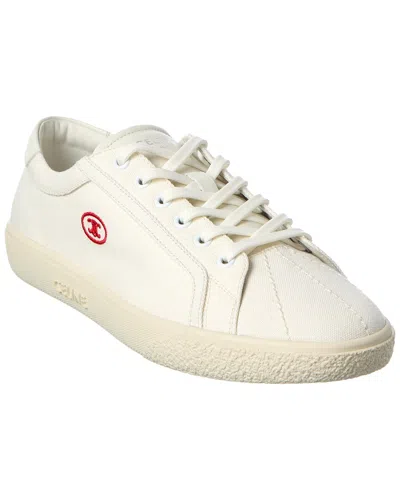 Celine Lou Canvas Sneaker In White