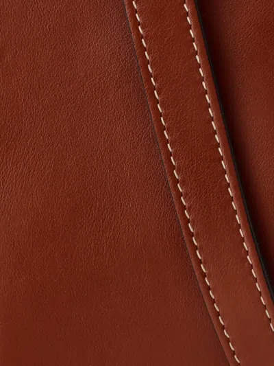 Pre-owned Celine Louise Bag Leather Small Bucket Bag In Brown
