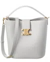 Celine Medium Logo Handbag In Grey