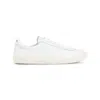 Celine Low Lace-up Sneakers With Triomphe Men In White