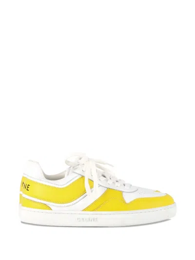 Pre-owned Celine Low-top Sneakers In Yellow