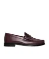 Celine Luco Triomphe Flat-soled Love Shoes In Red