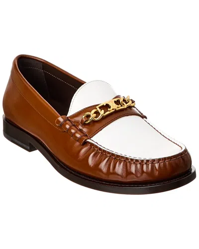 CELINE CELINE LUCO TRIOMPHE LEATHER LOAFER
