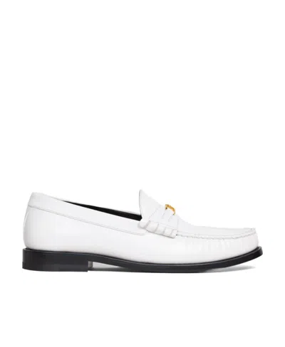 Celine Luco Triomphe Love Shoes In White