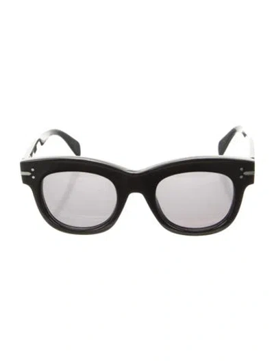 Pre-owned Celine Lucy Wayfarer Sunglasses In Black