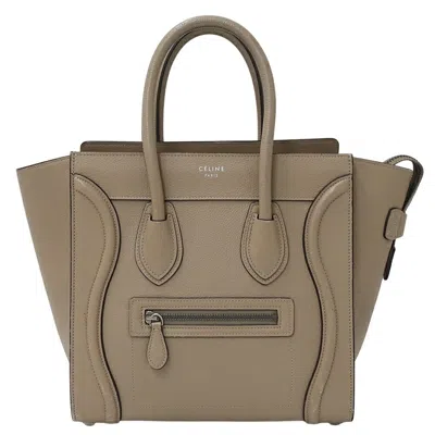Pre-owned Celine Luggage Beige Leather Handbag Tote Bag ()