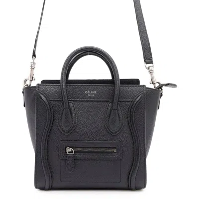 Pre-owned Celine Luggage Black Leather Handbag Shoulder Bag ()