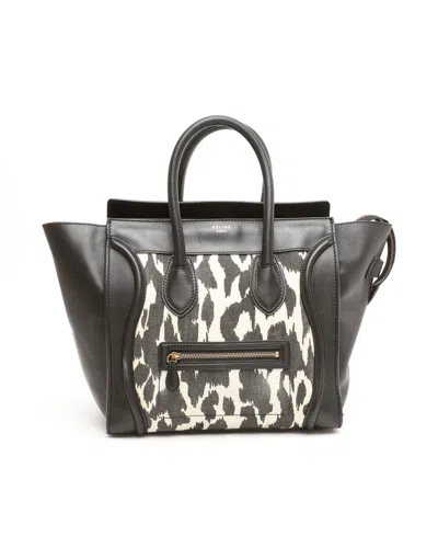 Celine Céline Luggage Mini Bag In Black