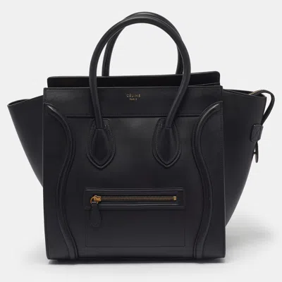 Pre-owned Celine Luggage Mini Black Leather Tote