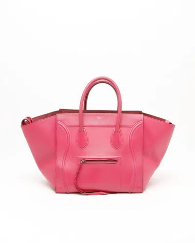 Celine Céline Luggage Phantom Bag In Pink