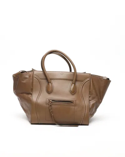 Celine Céline Luggage Phantom Bag In Brown