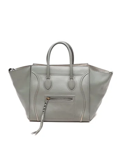 Pre-owned Celine Céline Luggage Phantom Tote Bag In Green