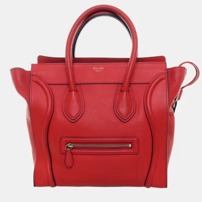 Pre-owned Celine Luggage In Red