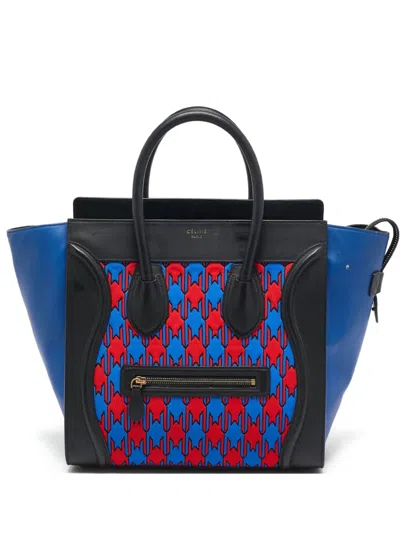 Pre-owned Celine Luggage Tote Graphic Print Structured Tote Bag