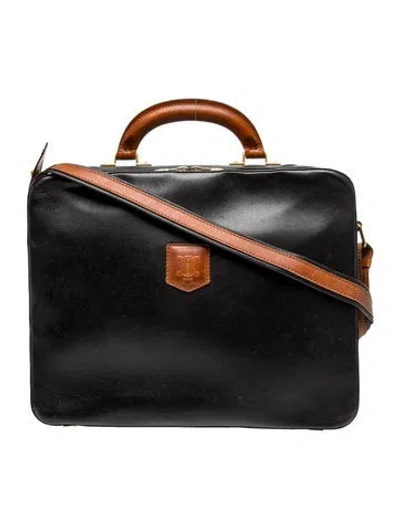 Pre-owned Celine Lv Monogram Briefcase In Brown