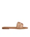 Celine Lympia Slippers In Brown