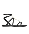Celine Black Lympia Strappy Sandal