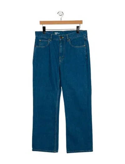 Pre-owned Celine M Fl 026 Straight-leg Jeans In Blue